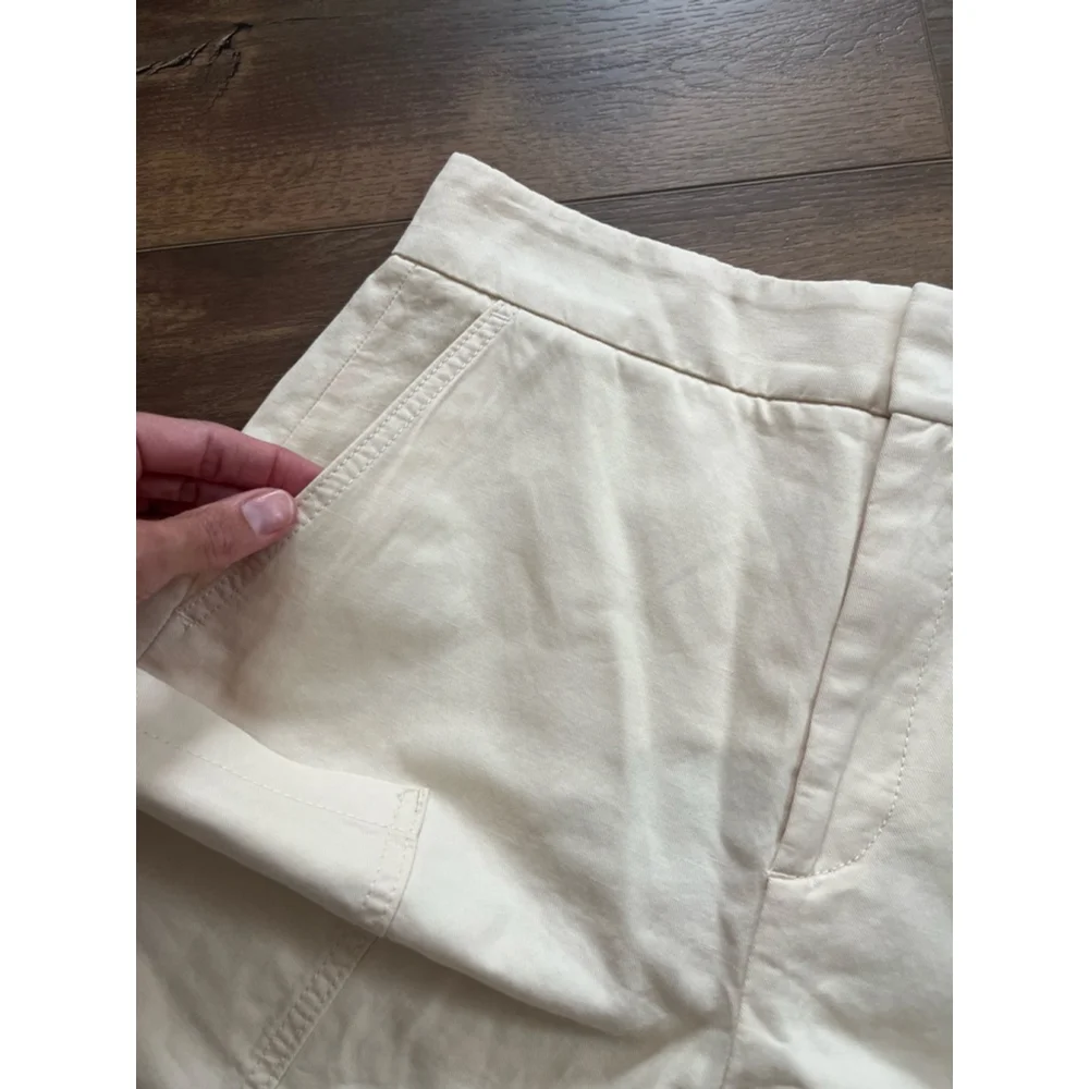 Zara NWT linen blend cargo pants size S